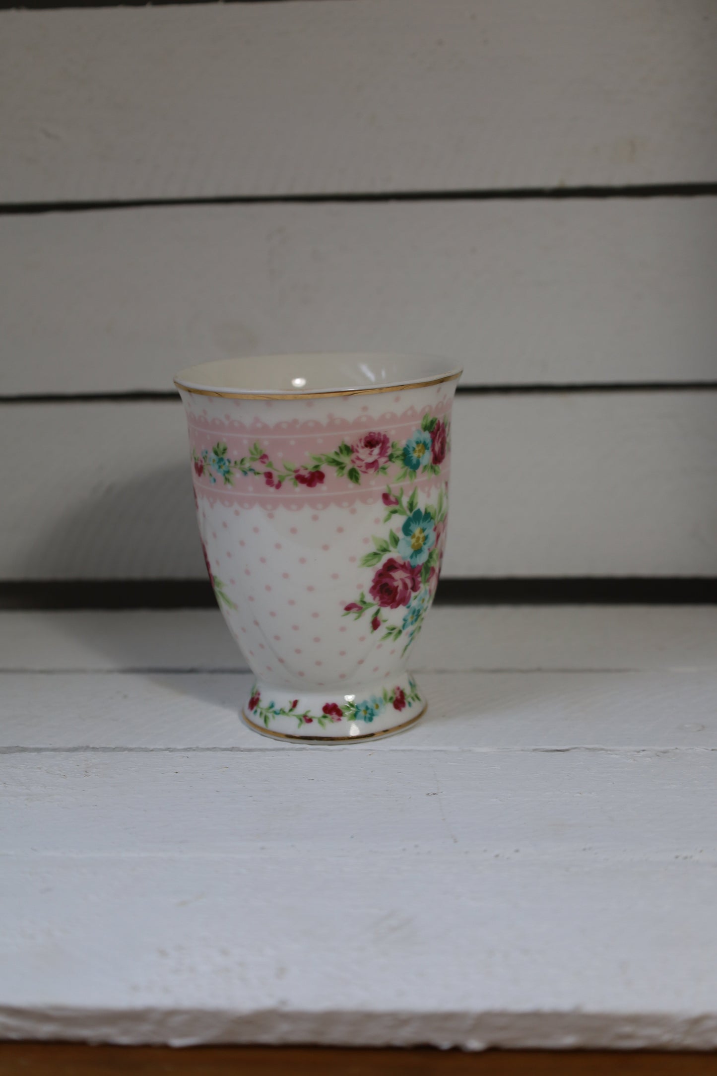 Tassen mit romantischem Blumenmotiv 300 ml – Clayre & Eef Mix and Match {{ Shabby Chic und Landhaus Deko }} {{ www.Stein-Alt.de }}