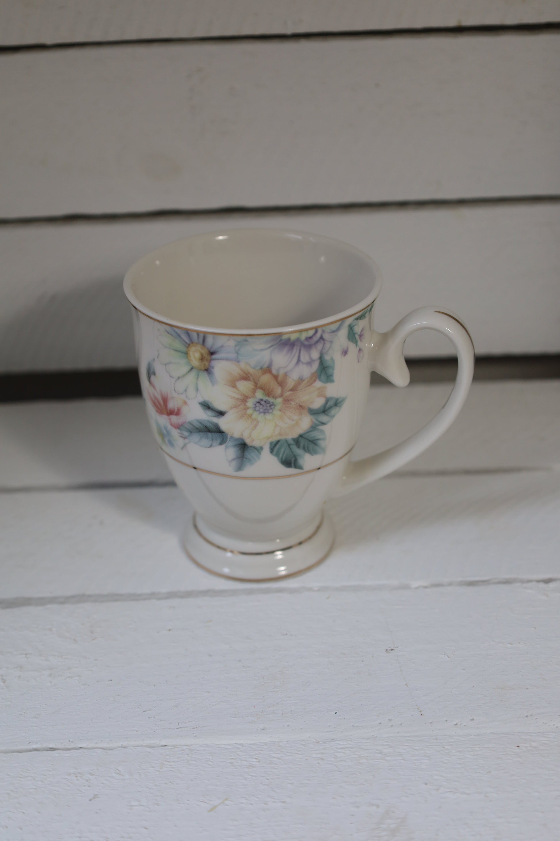 Tassen mit romantischem Blumenmotiv 300 ml – Clayre & Eef Mix and Match {{ Shabby Chic und Landhaus Deko }} {{ www.Stein-Alt.de }}