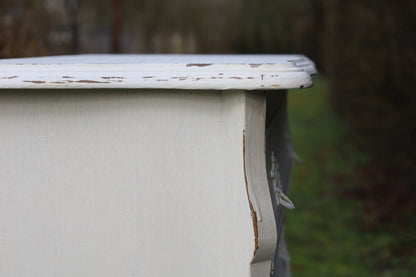 Kommode Vintage Kommode Creme Barock-Stil Shabby Chic | Massivholz Beistelltisch Shabby Chic und Landhaus Deko bei www.Stein-Alt.de