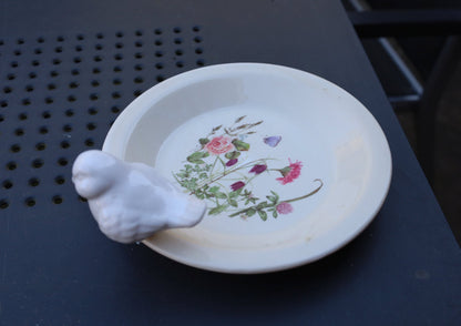 Vogeltränke / Insektentränke Vogeltränke Keramik Frühlingswiesenmotiv – Insektentränke Landhaus Shabby Chic Shabby Chic und Landhaus Deko bei www.Stein-Alt.de