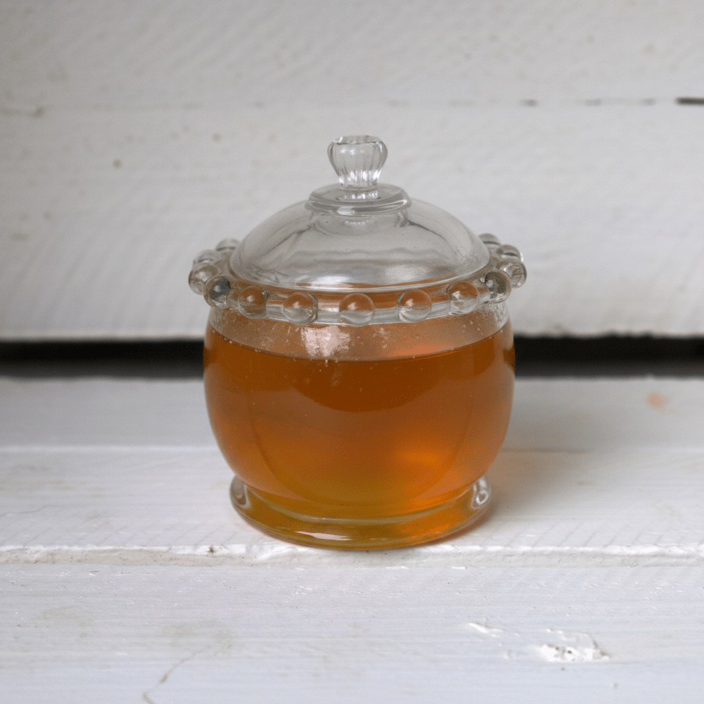 Vorratsglas mit Deckel Ø 8x10 cm - Glas Aufbewahrungsdose im Landhausstil {{ Shabby Chic und Landhaus Deko }} {{ www.Stein-Alt.de }}
