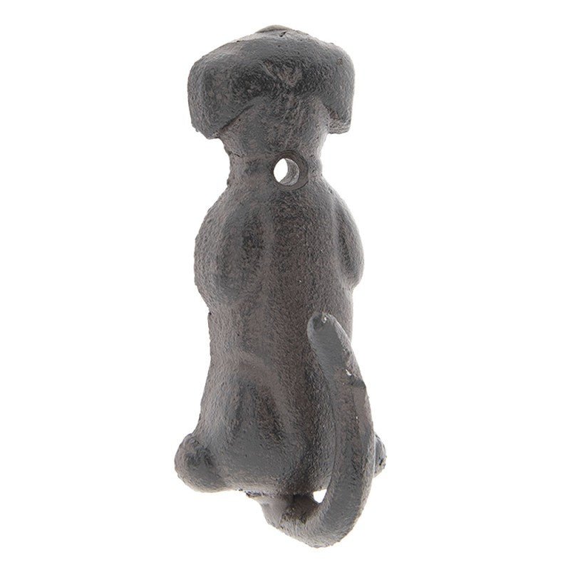 Wandhaken Hund Gusseisen - Dekorativer Garderobenhaken Braun Landhausstil {{ Shabby Chic und Landhaus Deko }} {{ www.Stein-Alt.de }}