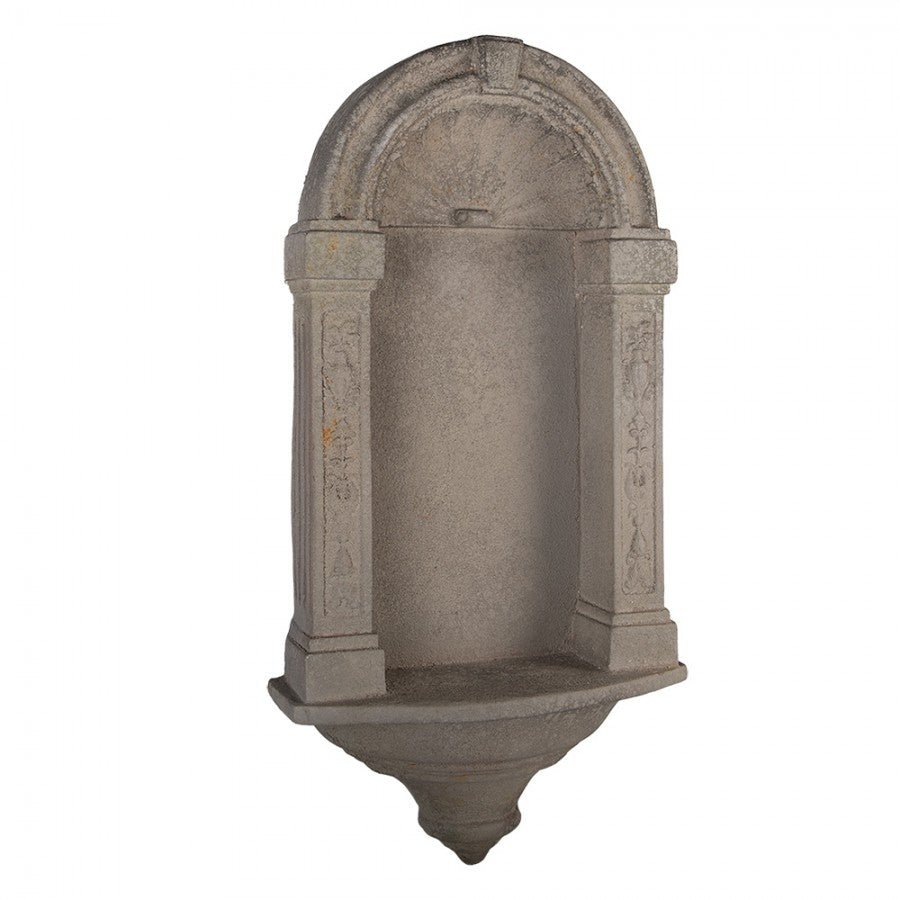 Wandkonsole Grau – Klassisch Elegante Deko für Garten & Balkon {{ Shabby Chic und Landhaus Deko }} {{ www.Stein-Alt.de }}
