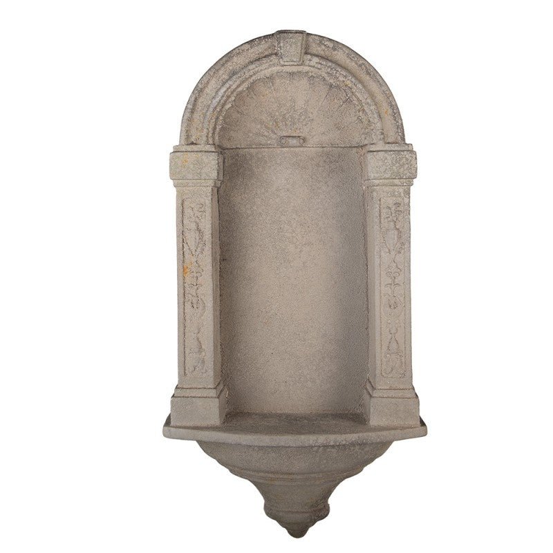 Wandkonsole Grau – Klassisch Elegante Deko für Garten & Balkon {{ Shabby Chic und Landhaus Deko }} {{ www.Stein-Alt.de }}