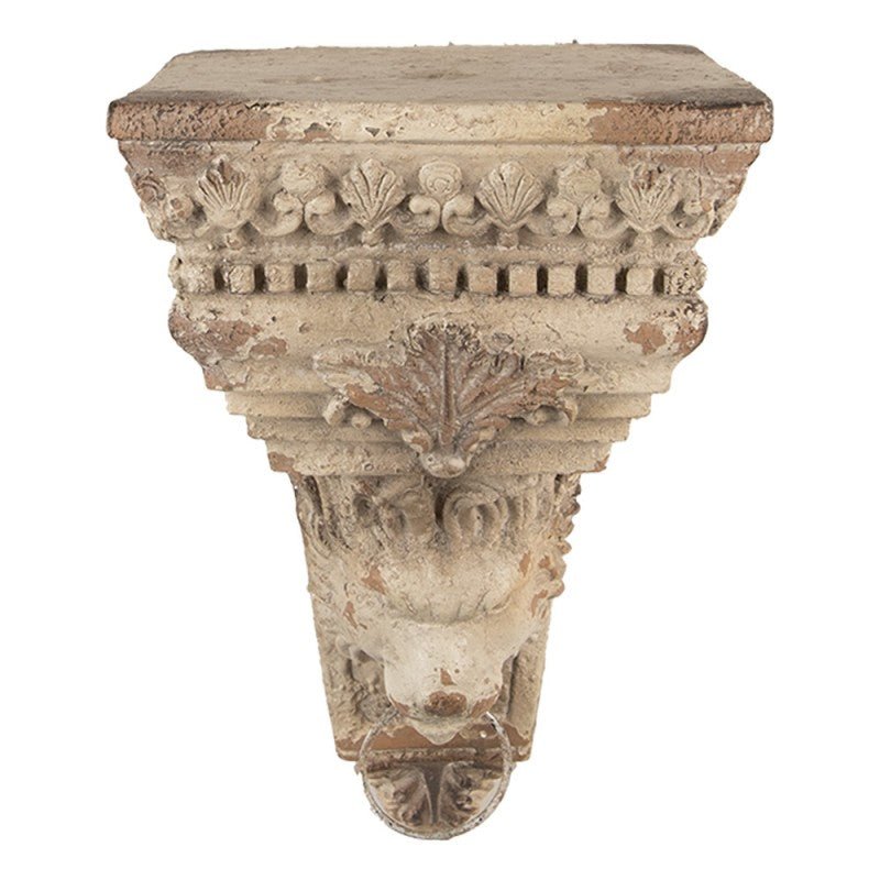 Wandkonsole Shabby Chic Beige – Dekorative Wanddeko im Landhausstil {{ Shabby Chic und Landhaus Deko }} {{ www.Stein-Alt.de }}