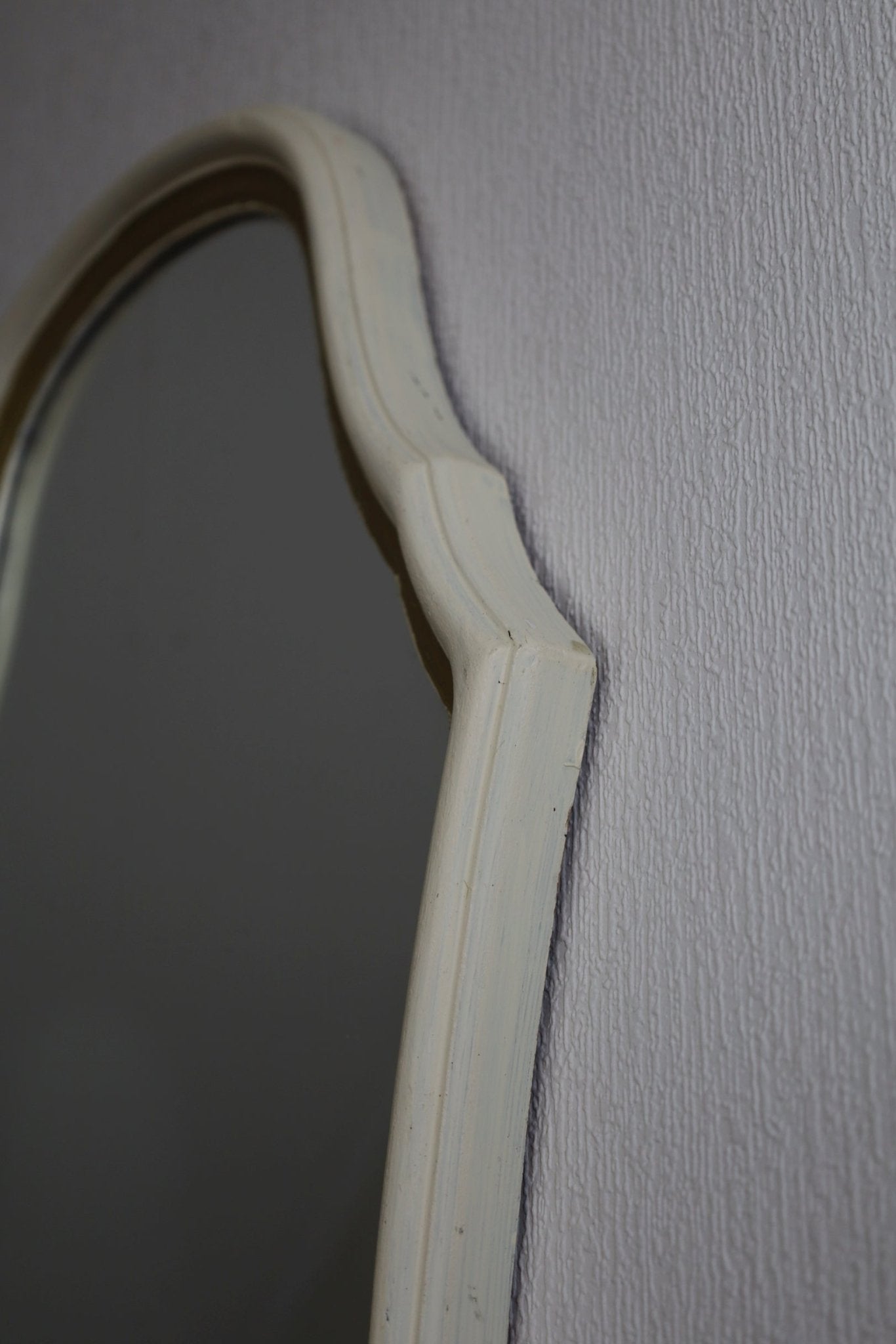 Wandspiegel Vintage Creme-Gold 62cm - Shabby Chic Spiegel Landhausstil {{ Shabby Chic und Landhaus Deko }} {{ www.Stein-Alt.de }}