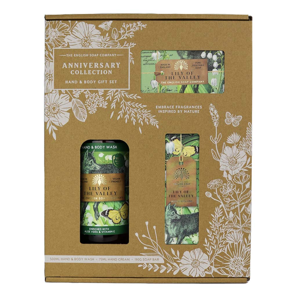 Wellness Set Maiglöckchen - Duschgel, Seife & Handcreme 3-teilig {{ Shabby Chic und Landhaus Deko }} {{ www.Stein-Alt.de }}