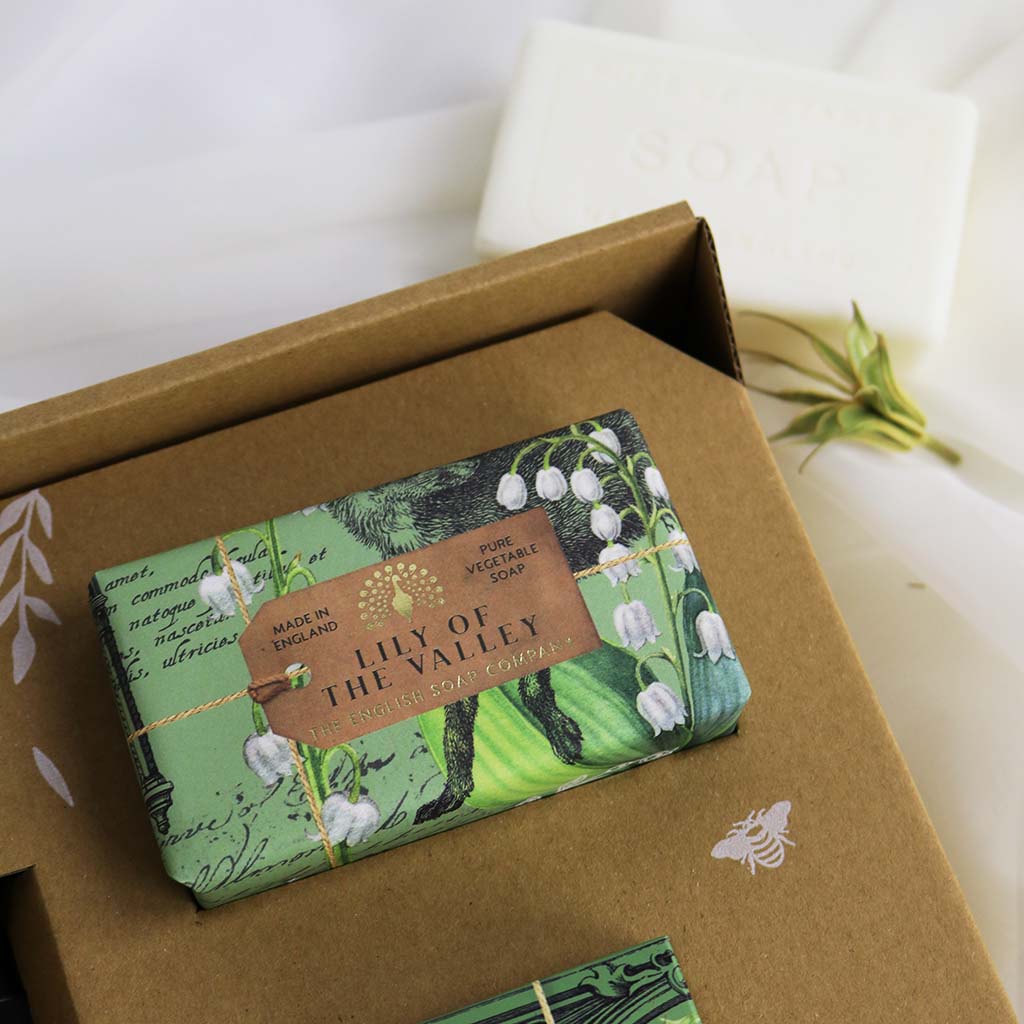 Wellness Set Maiglöckchen - Duschgel, Seife & Handcreme 3-teilig {{ Shabby Chic und Landhaus Deko }} {{ www.Stein-Alt.de }}