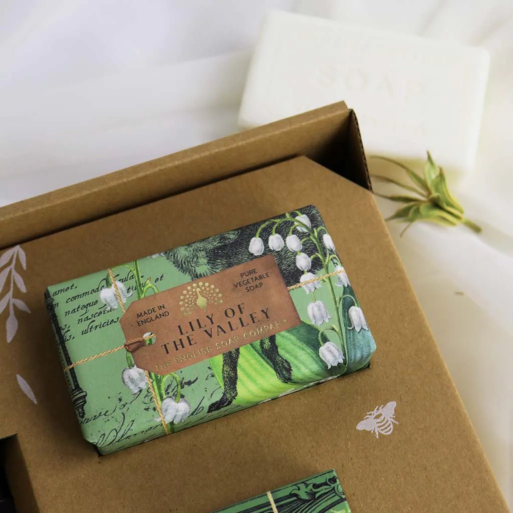Wellness Set Maiglöckchen - Duschgel, Seife & Handcreme 3-teilig {{ Shabby Chic und Landhaus Deko }} {{ www.Stein-Alt.de }}