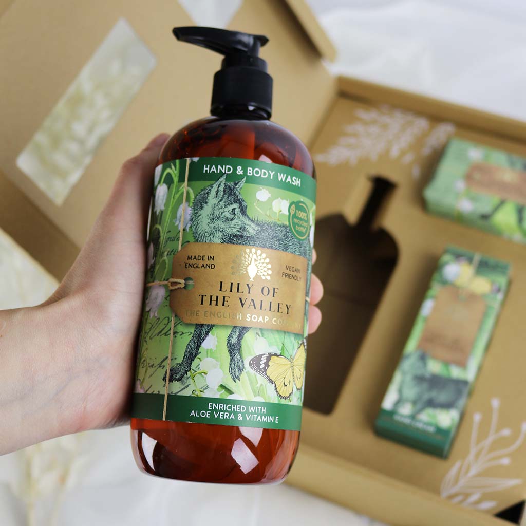 Wellness Set Maiglöckchen - Duschgel, Seife & Handcreme 3-teilig {{ Shabby Chic und Landhaus Deko }} {{ www.Stein-Alt.de }}