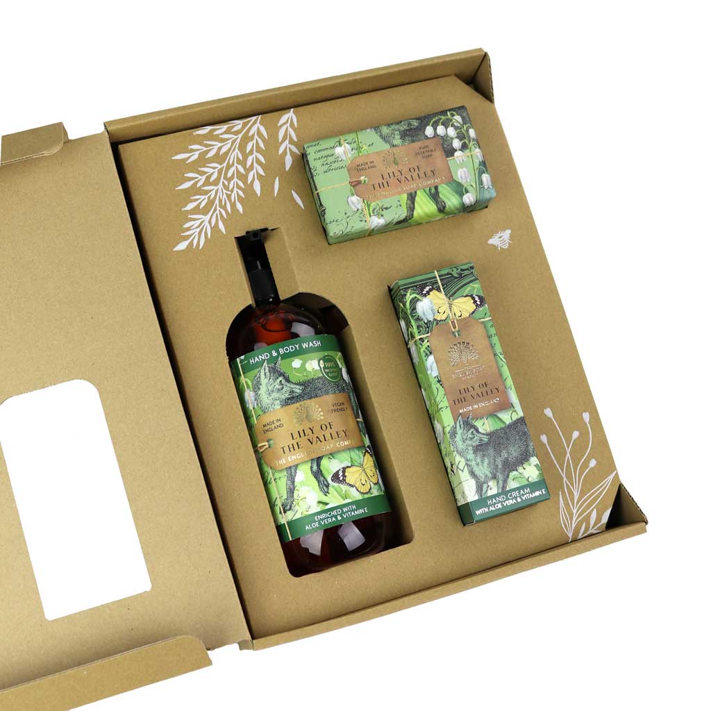 Wellness Set Maiglöckchen - Duschgel, Seife & Handcreme 3-teilig {{ Shabby Chic und Landhaus Deko }} {{ www.Stein-Alt.de }}