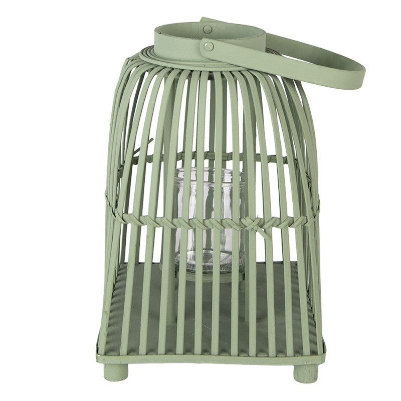 Windlicht Laterne Rattan Grün – Rund oder Eckig | Cottage & Landhausstil Eckig {{ Shabby Chic und Landhaus Deko }} {{ www.Stein-Alt.de The cosy Cottage }}