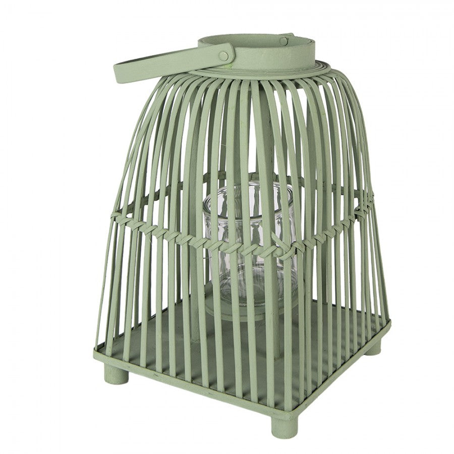 Windlicht Laterne Rattan Grün – Rund oder Eckig | Cottage & Landhausstil {{ Shabby Chic und Landhaus Deko }} {{ www.Stein-Alt.de The cosy Cottage }}