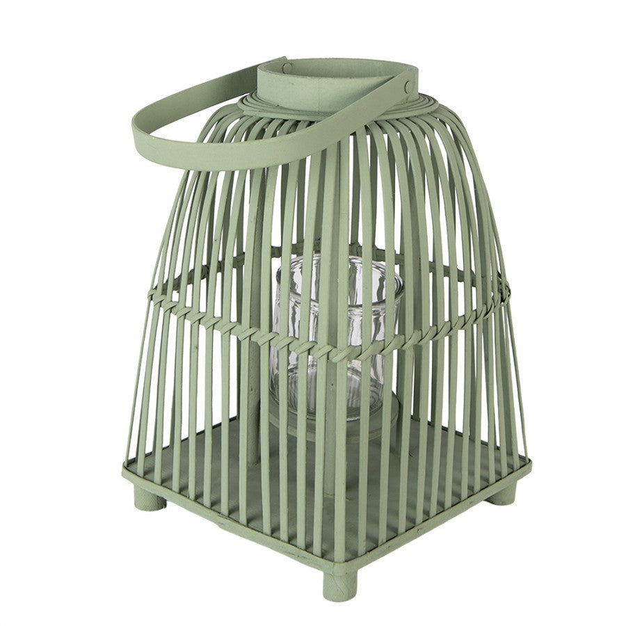 Windlicht Laterne Rattan Grün – Rund oder Eckig | Cottage & Landhausstil {{ Shabby Chic und Landhaus Deko }} {{ www.Stein-Alt.de The cosy Cottage }}