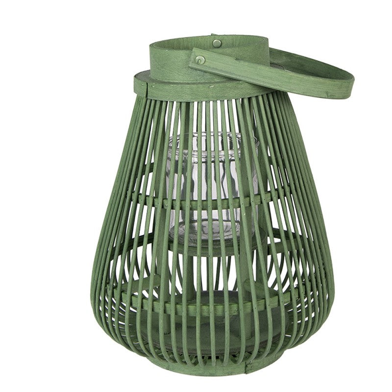 Windlicht Laterne Rattan Grün – Rund oder Eckig | Cottage & Landhausstil Rund {{ Shabby Chic und Landhaus Deko }} {{ www.Stein-Alt.de The cosy Cottage }}