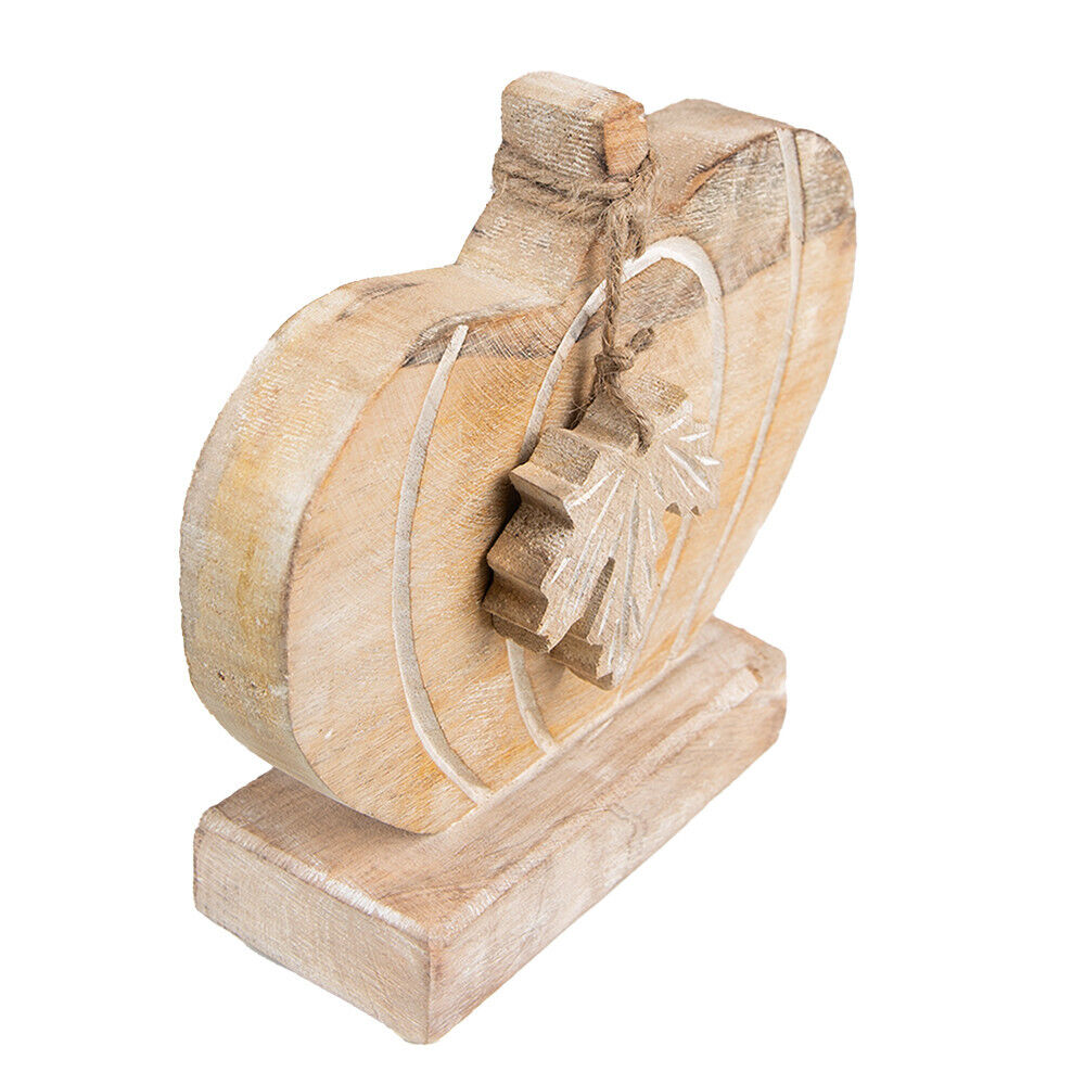 Kürbis Deko Holz Herbst - Ahornblatt Figur Herbstdekoration Halloween stehend